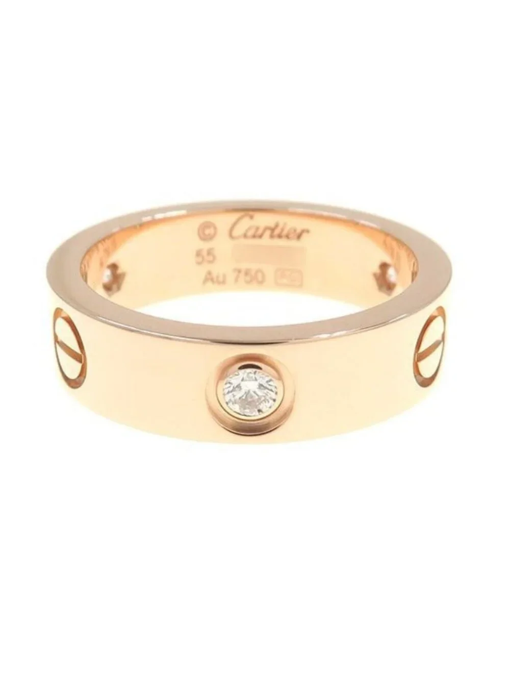 Cartier Love Ring Half Diamond 55